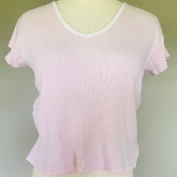 Nautica Blue Pink Sleep Top Large - Picture 3 of 9